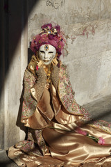 Fototapeta na wymiar Karnawał w Wenecji 2013 antyczne maski