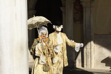 Fototapeta na wymiar Maski karnawałowe w Wenecji 2013