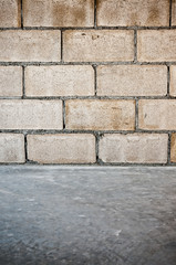 Fototapeta premium Block of concrete wall background
