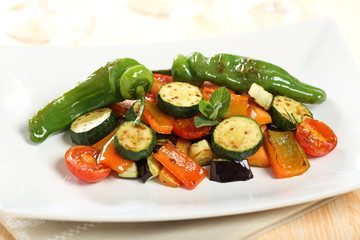 verdure miste preparate grigliate in  forno