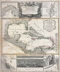 Caribbean old map