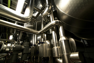 Industrial zone, Steel pipelines and cables