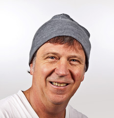 smiling man isolated on a white background