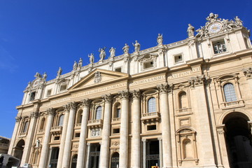 Fototapeta na wymiar Bazylika Saint-Pierre de Rome - Watykan - Italie