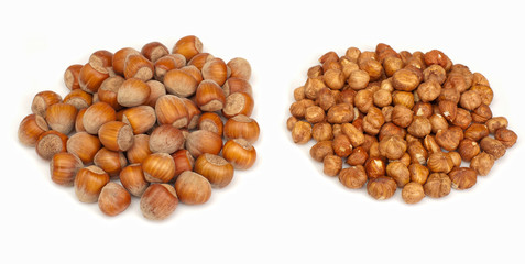 Two heaps of haselnut
