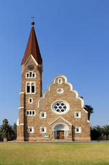 Fototapeta premium Christuskirche, famous Lutheran church landmark in Windhoek