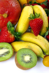 Bananito,mango,kiwi e fragole