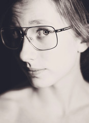 Girl with glasses