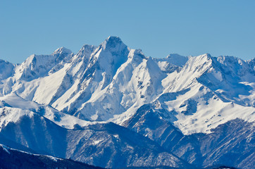 Fototapeta na wymiar Mont Valier en hiver