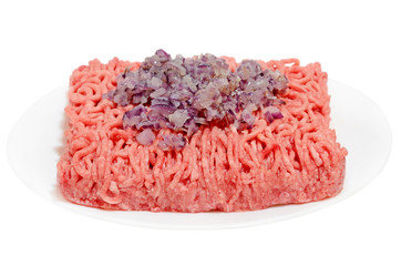 Mince meat on a plate