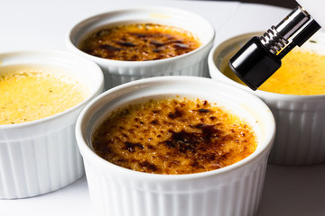 Making Crème Brulée