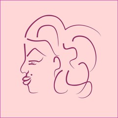 marilyn monroe in pink  - illustration