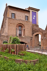 Tempio di Apollo in palatine hill at Rome - Italy