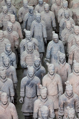 Terracotta warriors in detail