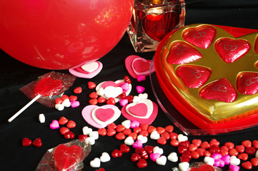 Valentines Candy Candle Hearts Balloon