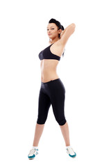 Fototapeta premium Young lady exercising