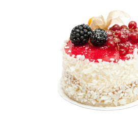 cake isolated on white background