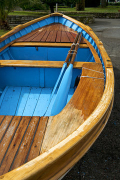 Gozzo, barca tradizionale ligure. Portovenere, Liguria Italia