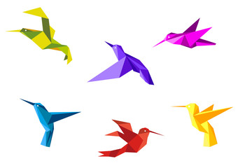Duiven en kolibries