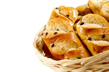 buns with chocolate chips