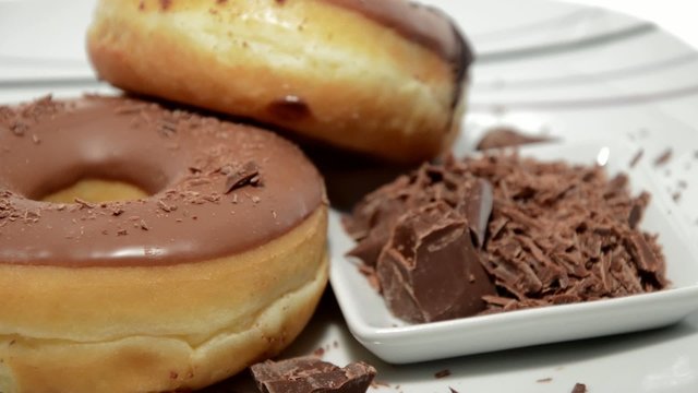 Dounuts turning around (loopable HD video)