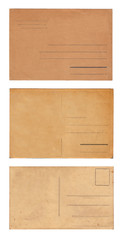 Set of three vintage postcards