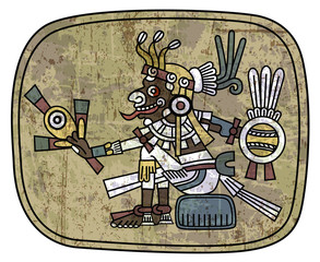 ancient petroglyph depicting a man
