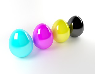 CMYK Easter Eggs
