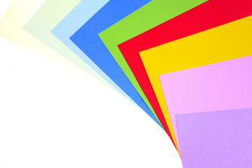 Abstract backgrounds of colors paper superimposed together