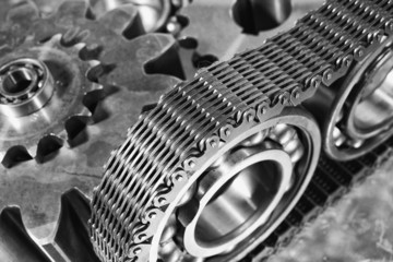 gears, cogs and timing chain