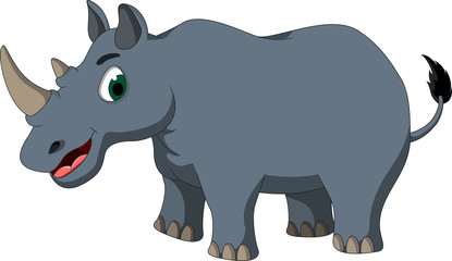 cute rhino cartoon