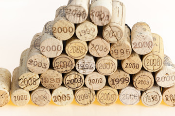 still life of corks