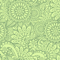 Abstract paisley seamless pattern