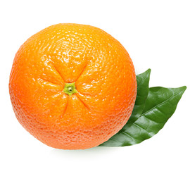 Tangerine isolate on a white background