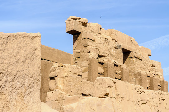 View of the Karnak temple in Luxor, Egypt