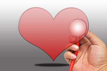 Stethoscope in hand