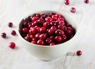 berries on wooden table