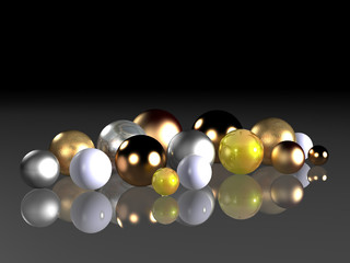 Beads of different textures