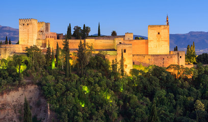Fototapeta na wymiar Pałac Alhambra, Granada, Hiszpania
