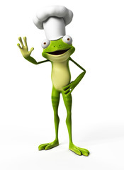 3d rendered funny frog