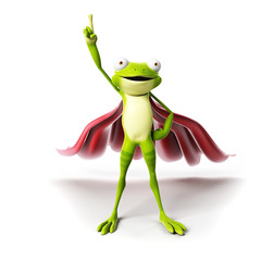 Naklejka premium 3d rendered funny frog