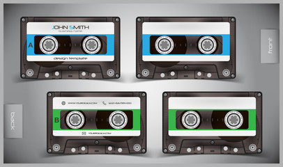 Vector abstract creative business cards (set template)