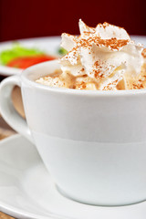 Deliicous coffee closeup