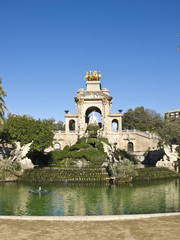 Fototapeta na wymiar Parku fontanna. Barcelona, ??Hiszpania.
