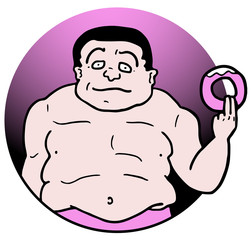 Fototapeta premium Pink fat