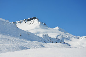 Alpines Skigebiet