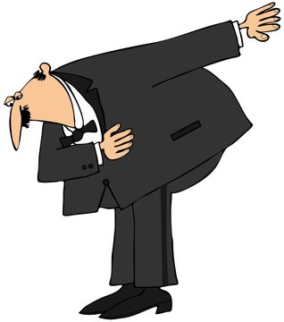 Man taking a bow