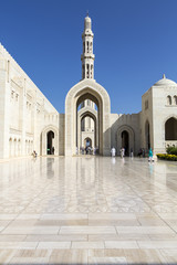Fototapeta na wymiar Sultan Qaboos-Moschee-