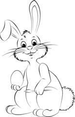 Vektor Osterhase Frohe Ostern