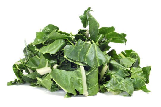chopped raw chards